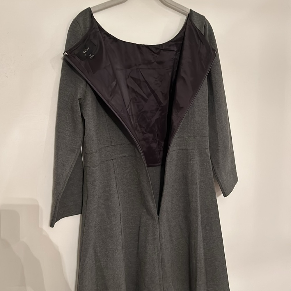 NWOT J.Crew Fit & Flare Ponte Knit Dress - Picture 4 of 7